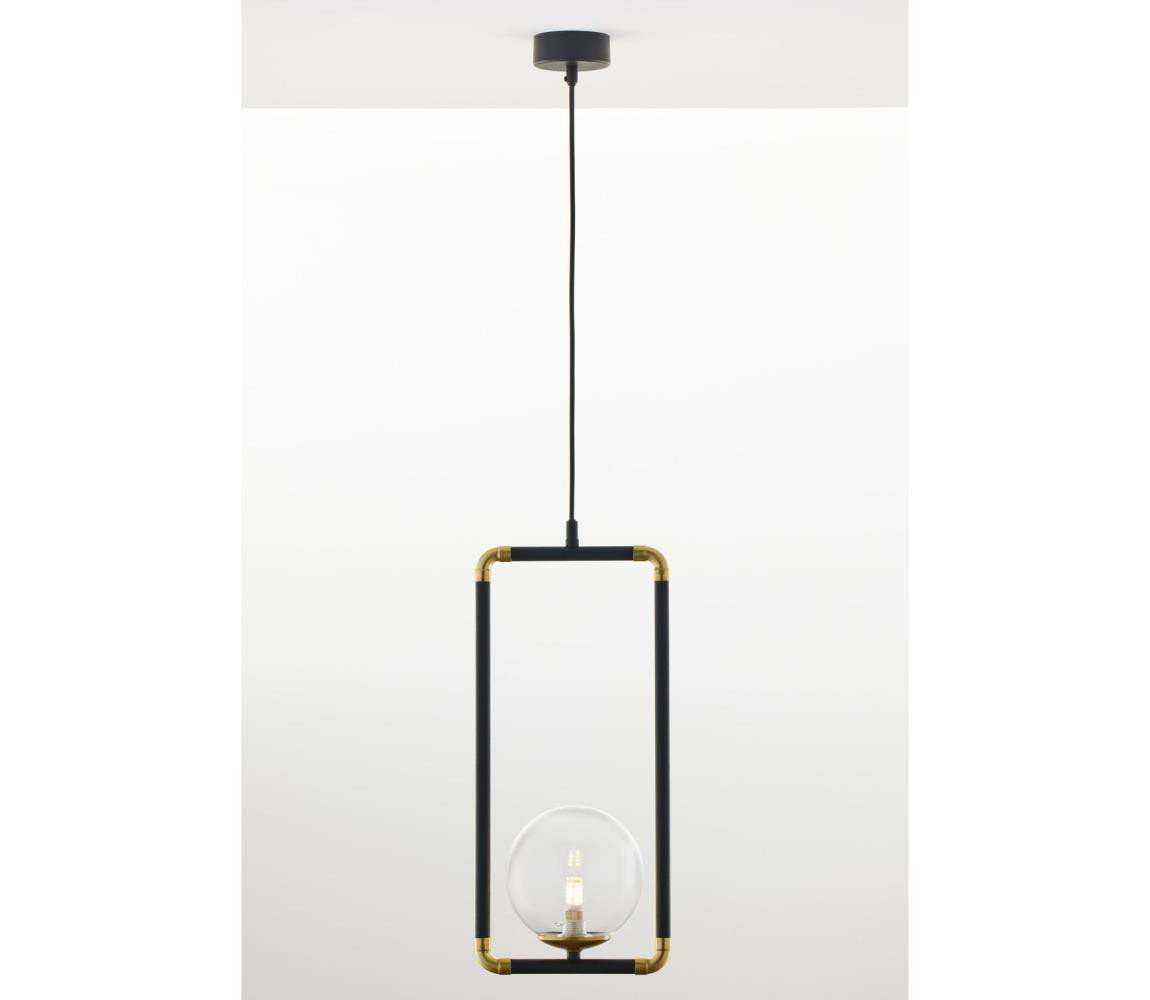 Jupiter Jupiter 2023 - Lustr na lanku ZAFRA 1xG9/10W/230V černá/zlatá/čirá