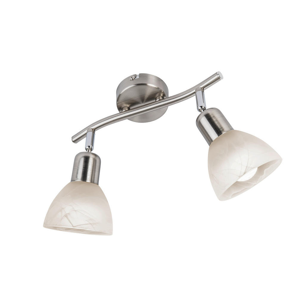 Novel LED ZÁŘIČ, bílá, barvy niklu, teplá bílá, 25/10/20 cm