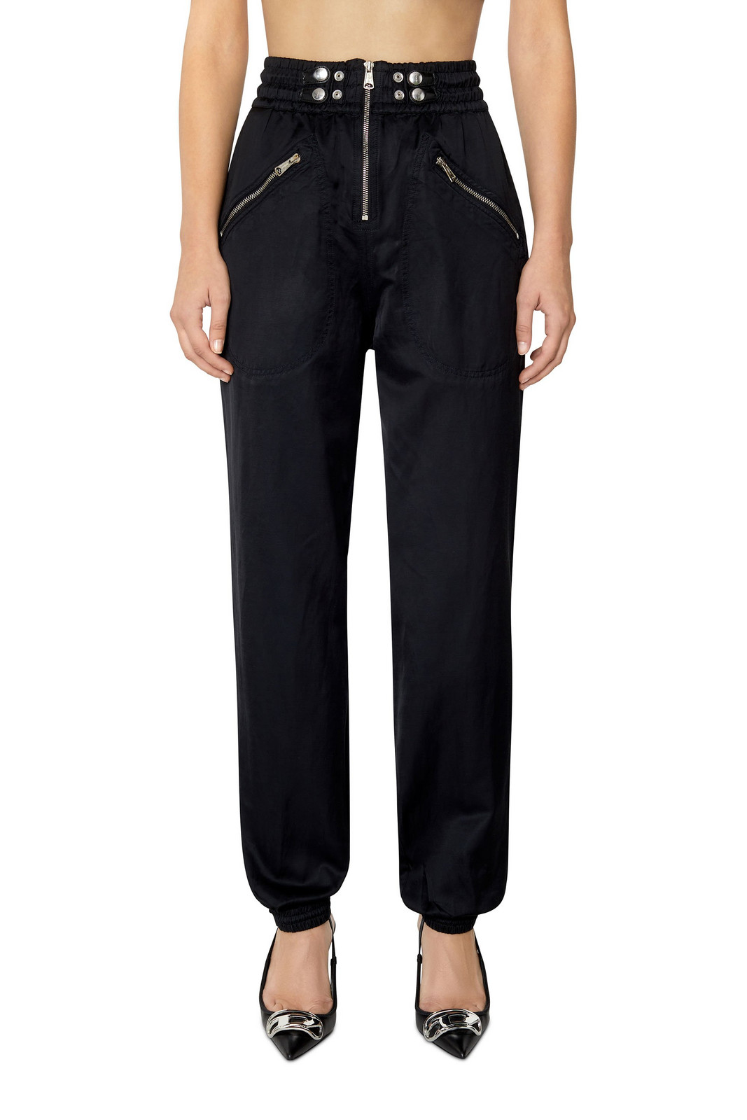 Diesel Trousers - P-AUCUBA TROUSERS black