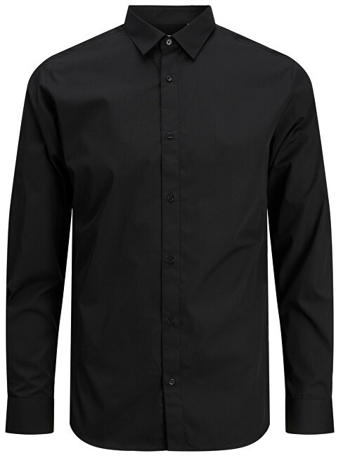 Jack&Jones PLUS Pánská košile JJJOE Slim Fit 12200623 Black 6XL