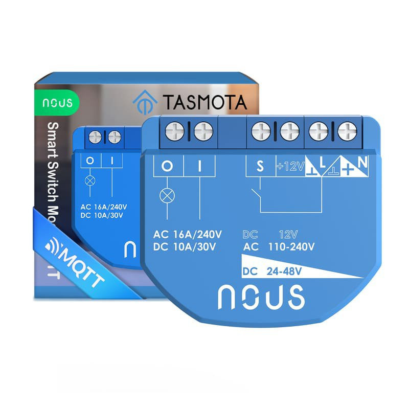 Nous B1T WiFi Tasmota Spínací Modul (1 kanál, bez měření spotřeby, ESP32)