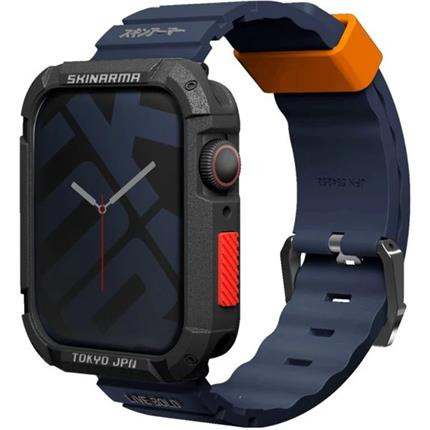 SKINARMA Shokku řemínek Apple Watch 45/44/42 mm modrý