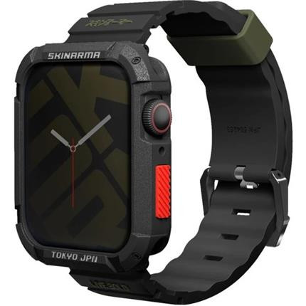 SKINARMA Shokku řemínek Apple Watch 45/44/42 mm černý