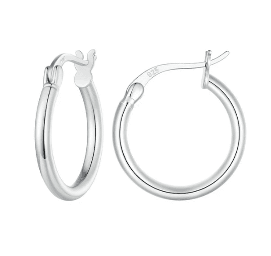 Royal Fashion stříbrné kruhové náušnice SCE1608-M