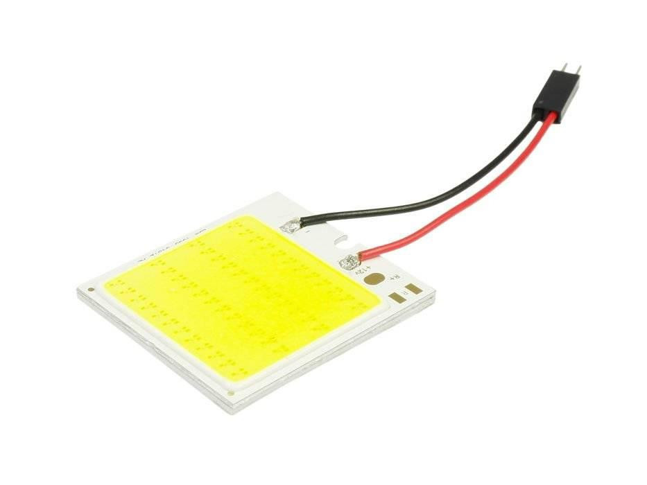 Interlook 48čipový 6x8 LED COB panel + W5W, C5W, T4W adaptéry