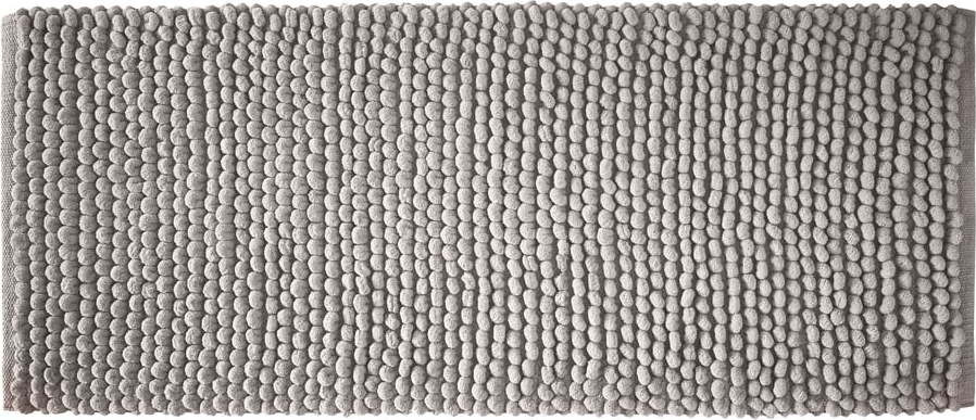 Šedá koupelnová předložka 50x120 cm Aspen Bobble – Bianca