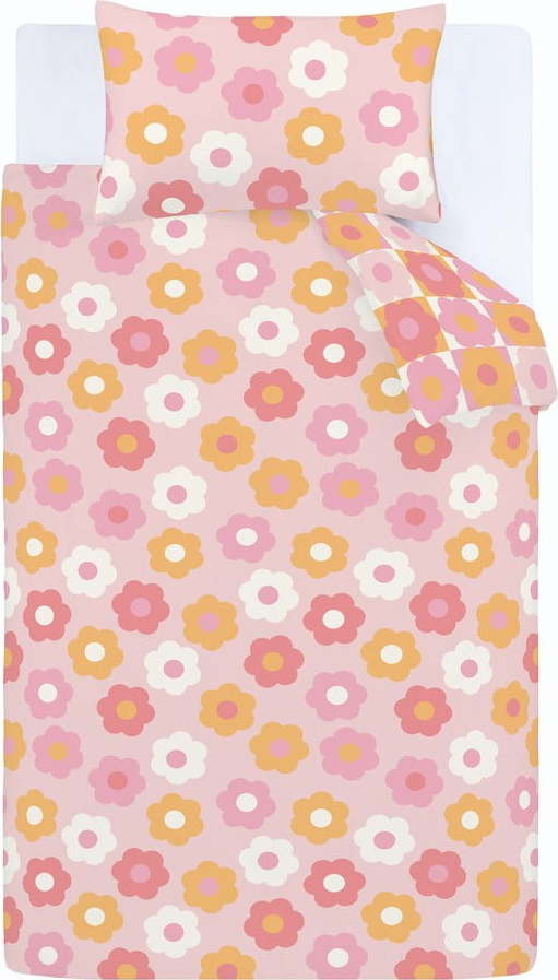 Dětské povlečení na jednolůžko 135x200 cm Retro Daisy – Catherine Lansfield