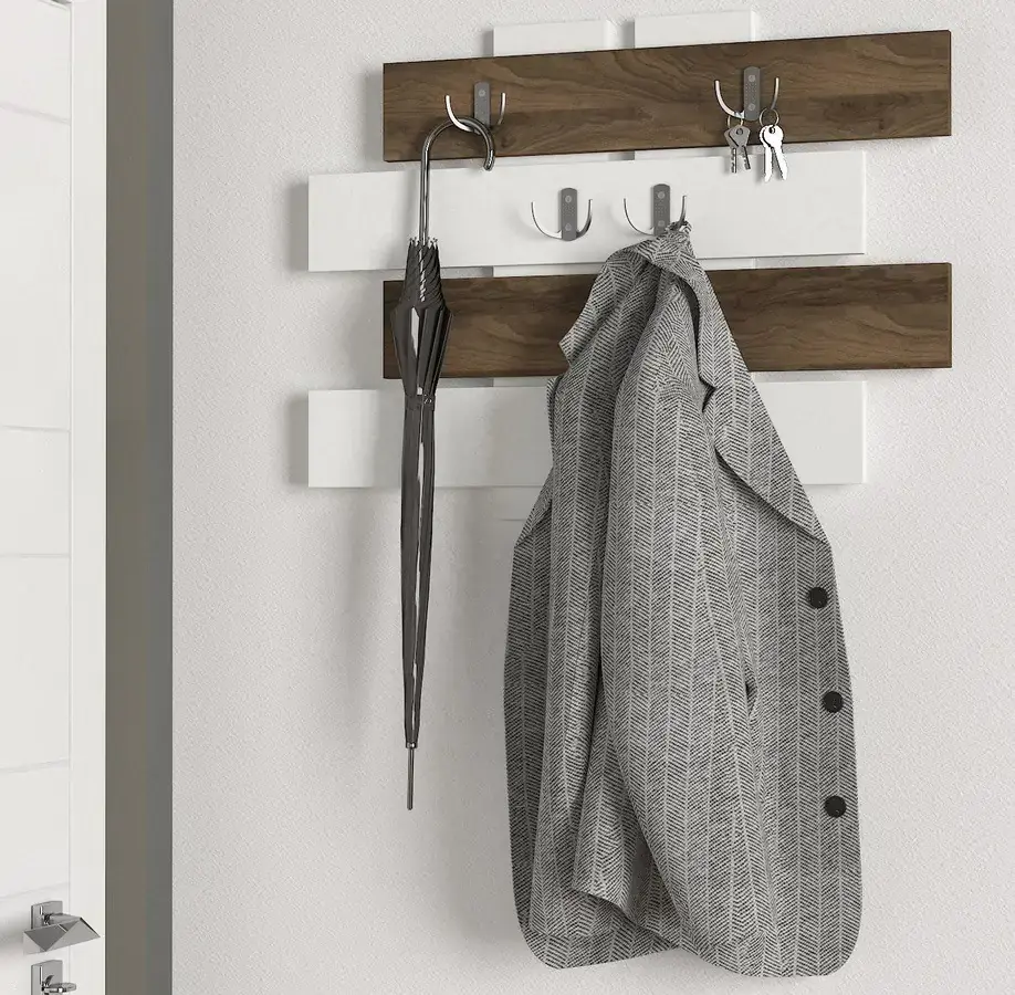 Casarredo Věšák HAVSA bílá/ořech