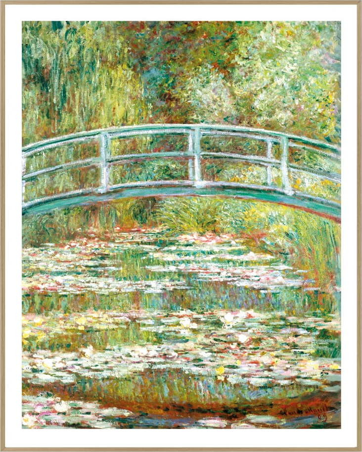 Obraz 40x50 cm Monet: Japanese Footbridge – knor