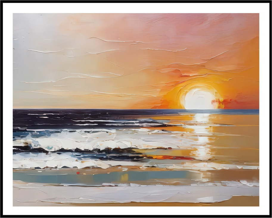 Obraz 40x50 cm Sunset on the Beach – knor