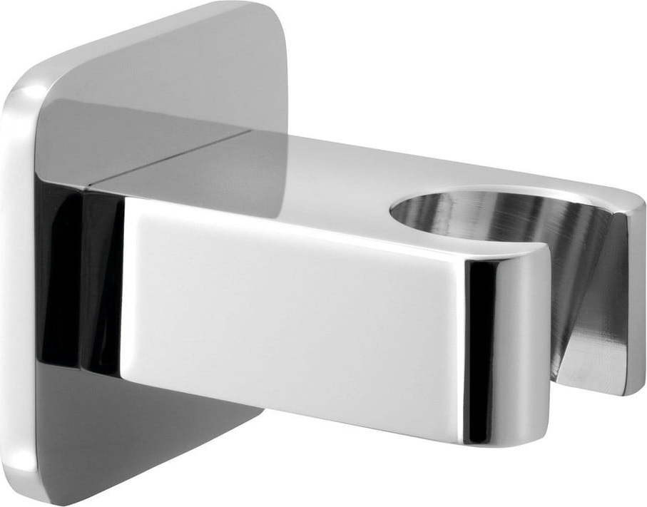 Mosazný držák na sprchovou hlavici v leskle stříbrné barvě Jumper – Sapho