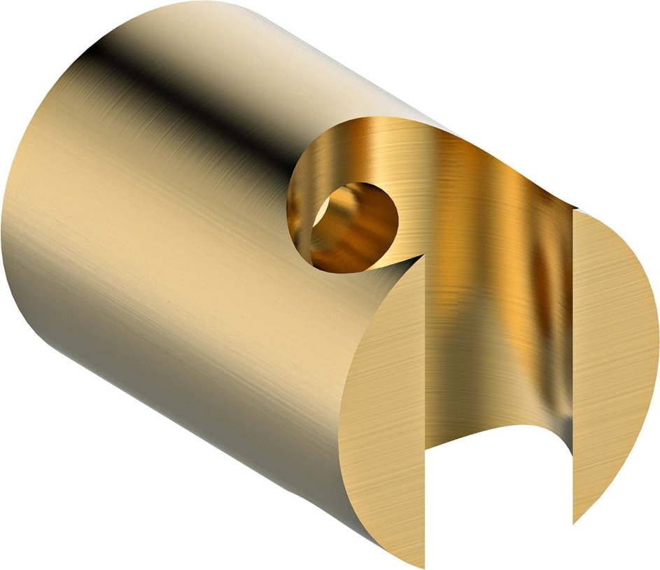 Mosazný držák na sprchovou hlavici ve zlaté barvě ø 3 cm – Sapho