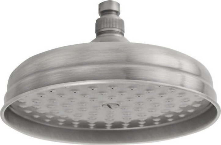 Mosazná hlavová sprcha v matně stříbrné barvě ø 20 cm Antea – Sapho