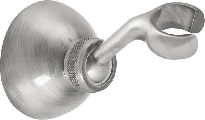 Mosazný držák na sprchovou hlavici v matně stříbrné barvě ø 6,5 cm – Sapho