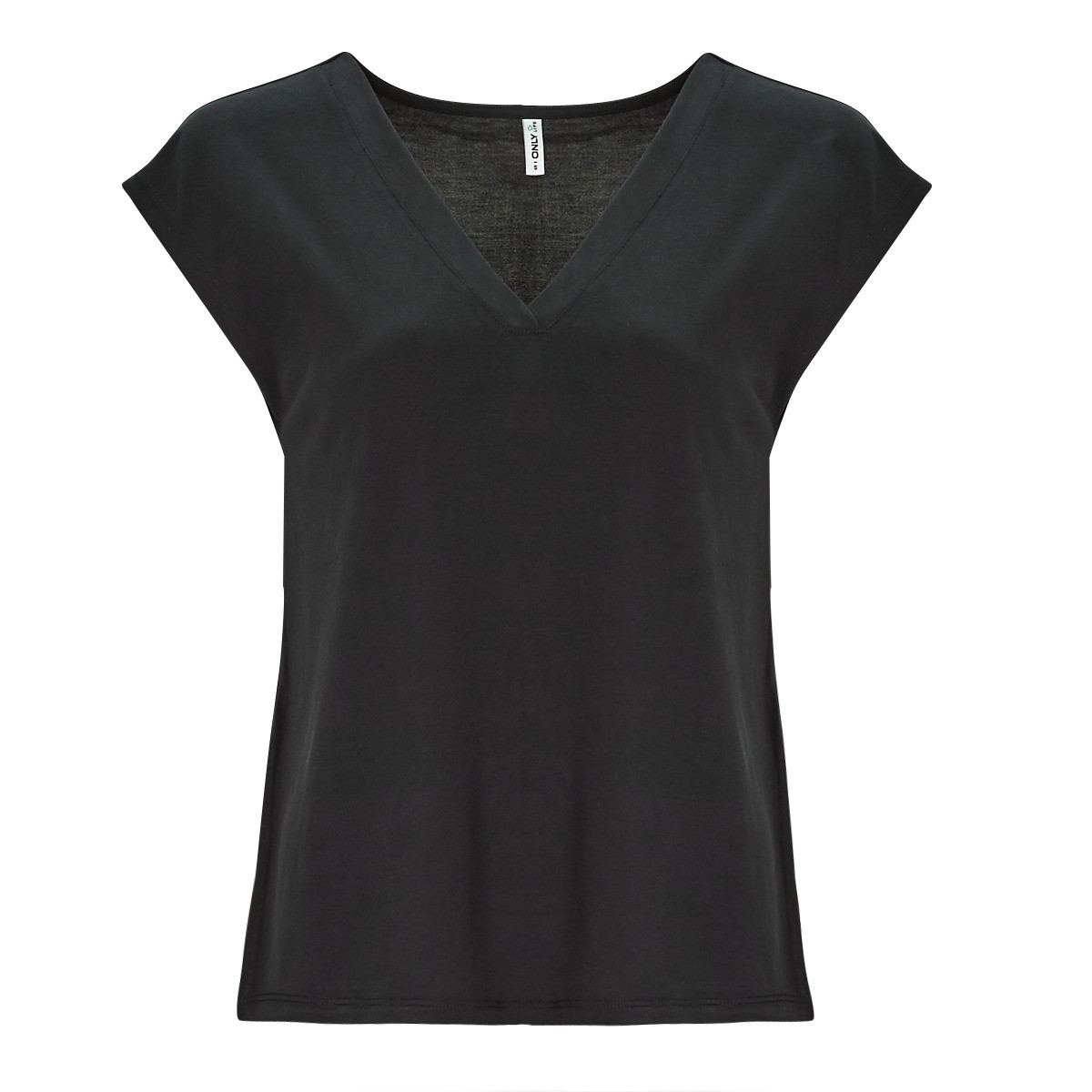 Only  ONLFREE S/S MODAL V-NECK TOP JRS  Černá