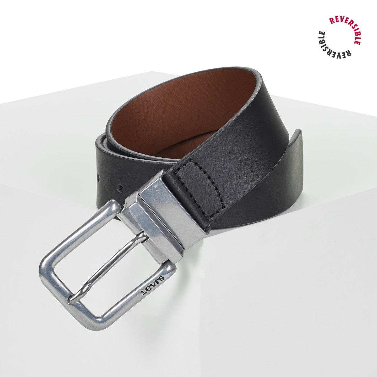 Levis  Reversible Classic Belt  Černá