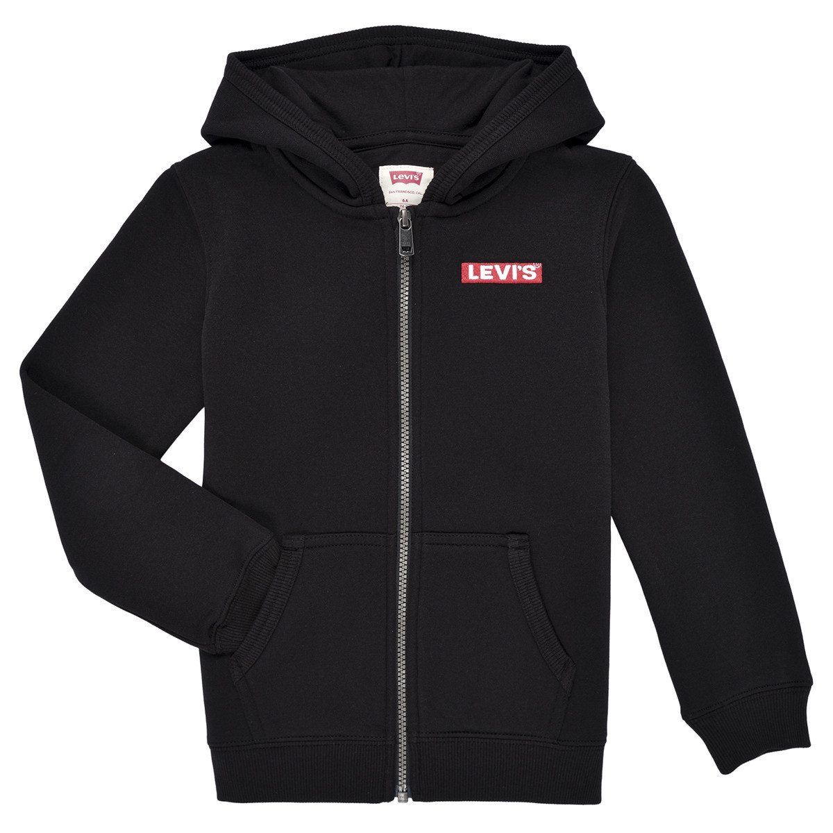 Levis  LVN BOXTAB FULL ZIP HOODIE  Černá