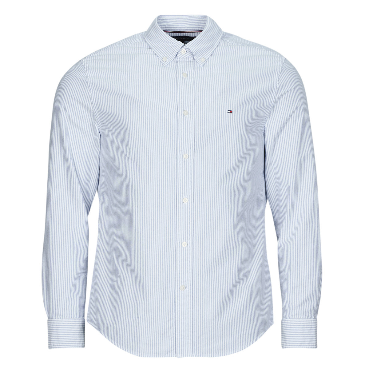 Tommy Hilfiger  HERITAGE OXFORD STRIPE RF SHIRT  Modrá