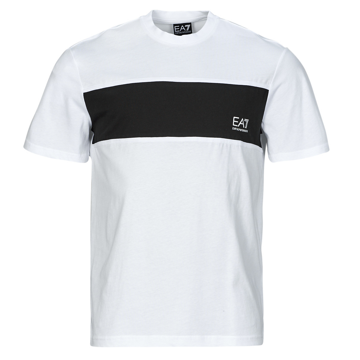 Emporio Armani EA7  ATHLETIC COLORBLOCK TSHIRT  Bílá