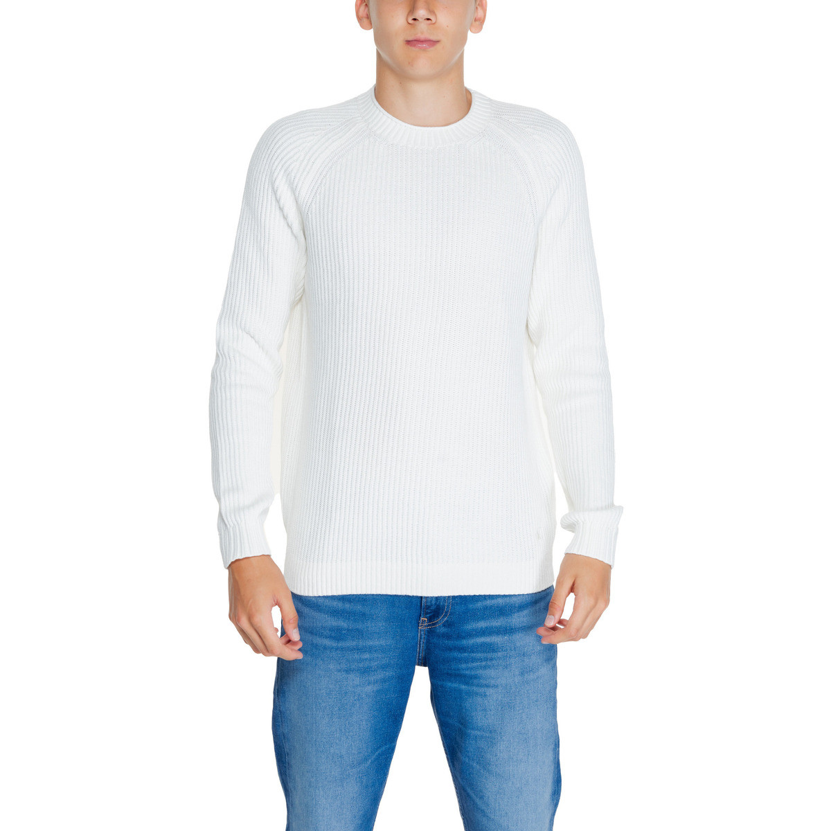 Calvin Klein Jeans  SOFT UTILITY RAGLAN J30J325672  Bílá