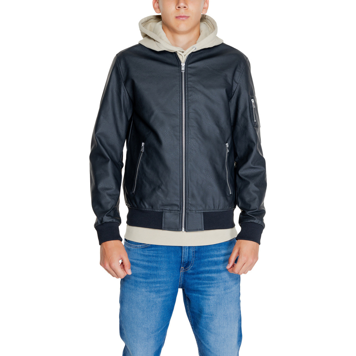 Jack & Jones  JJROCKY BOMBER 12245256  Černá