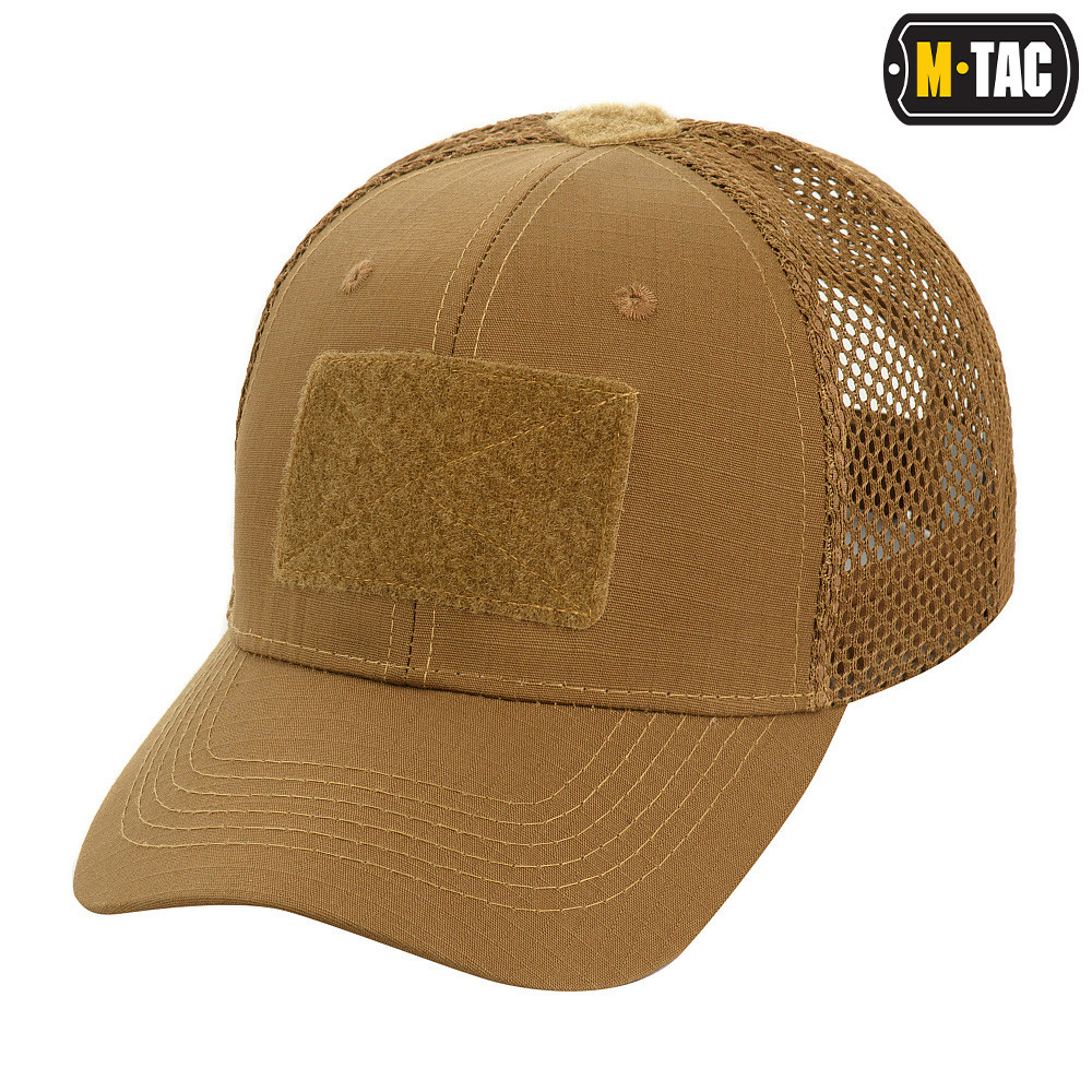 Kšiltovka M-Tac Mesh Flex Ripstop Baseball Velcro - coyote, S/M