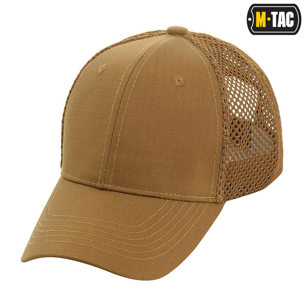 Kšiltovka M-Tac Mesh Flex Ripstop Baseball - coyote, S/M