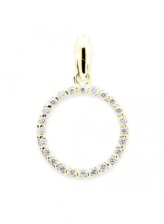 Cutie Diamonds Přívěsek ze žlutého zlata s diamanty Kroužek DZ6270-1979-40-00-X-1