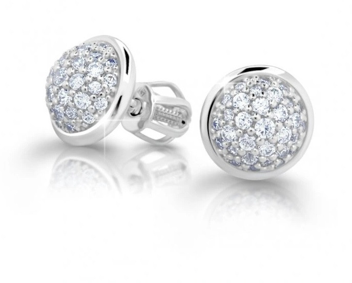 Cutie Jewellery Elegantní náušnice z bílého zlata se zirkony Z6404-3258-30-10-X-2