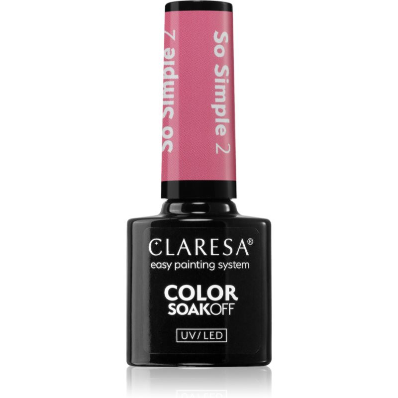 Claresa SoakOff UV/LED Color So Simple gelový lak na nehty odstín 2 5 g