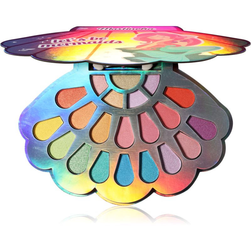 Martinelia Let's be Mermaid Eyeshadow Palette paleta očních stínů s aplikátorem pro děti 1 ks