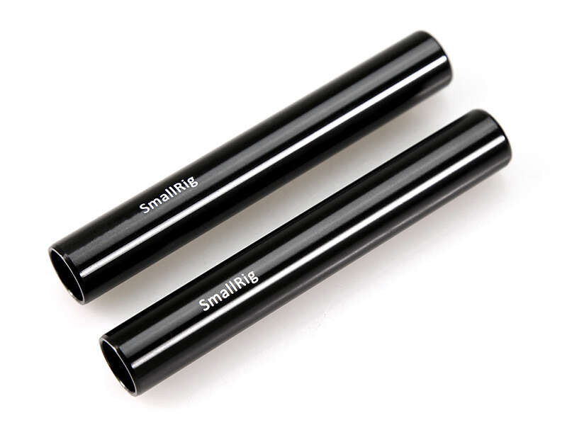 SmallRig Aluminum Alloy Pair of 15mm Rods M12 4 inch (10 cm) 1049