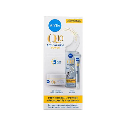 Nivea Q10 Anti-Wrinkle Expert Sérum pro vyplnění vrásek a denní krém 15ml + 50ml