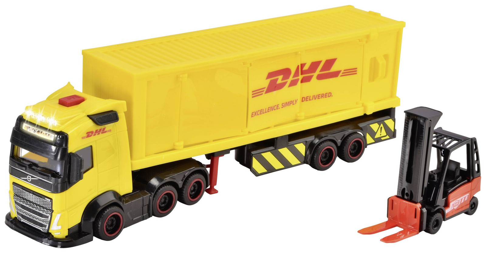 Dickie Toys model nákladního vozidla Volvo DHL Truck hotový model Model nákladního vozidla