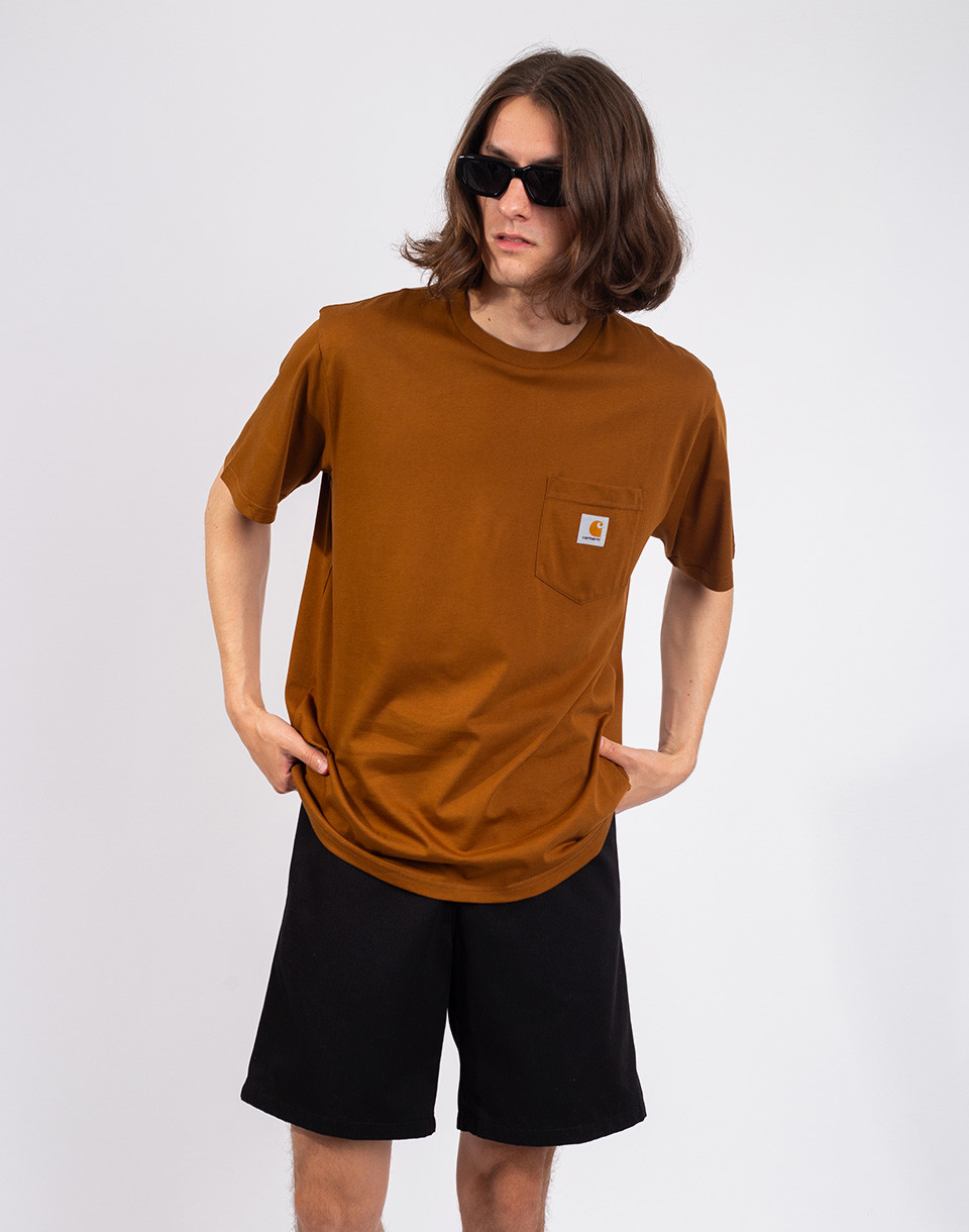 Carhartt WIP S/S Pocket T-Shirt Deep H Brown M