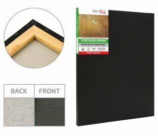 Barevné plátno Rosa černé – 50x50cm