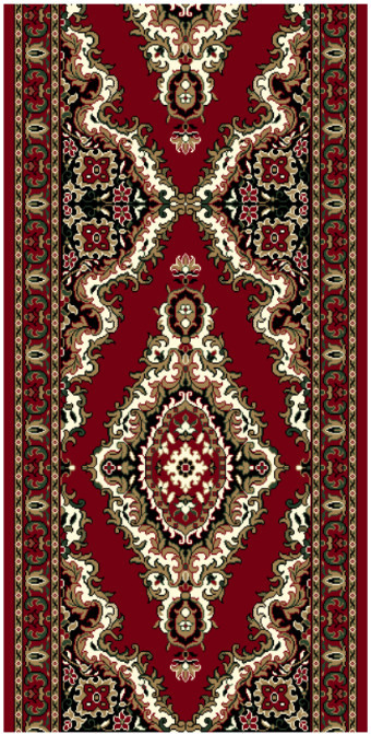 AKCE: 170x120 cm Běhoun na míru TEHERAN T-102 red - obšitý ze všech stran - šíře 120 cm Alfa Carpets