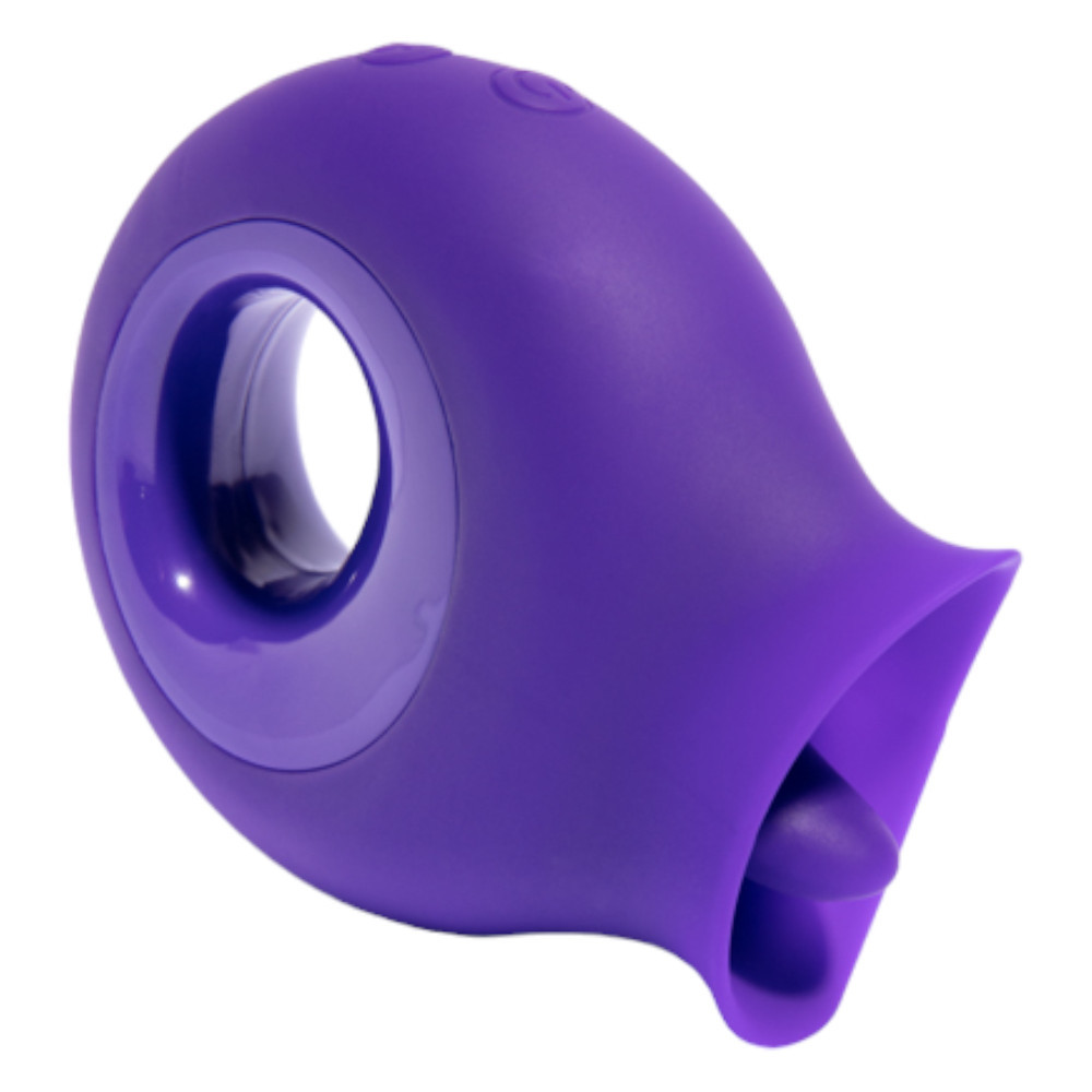 Platanomelón Coconut - tongue-based clitoral stimulator (purple)