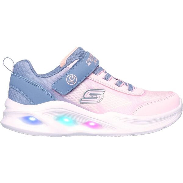 Skechers SOLA GLOW - OMBRE DELUXE Dívčí vycházková obuv, růžová, velikost