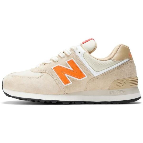 New Balance U574HBO Unisexová volnočasová obuv, béžová, velikost 45.5