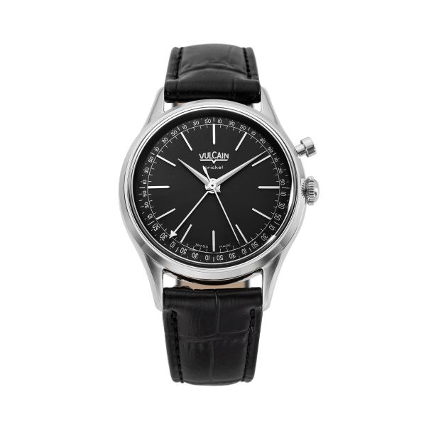 Vulcain Cricket President 39 mm - Black - Black Alligator