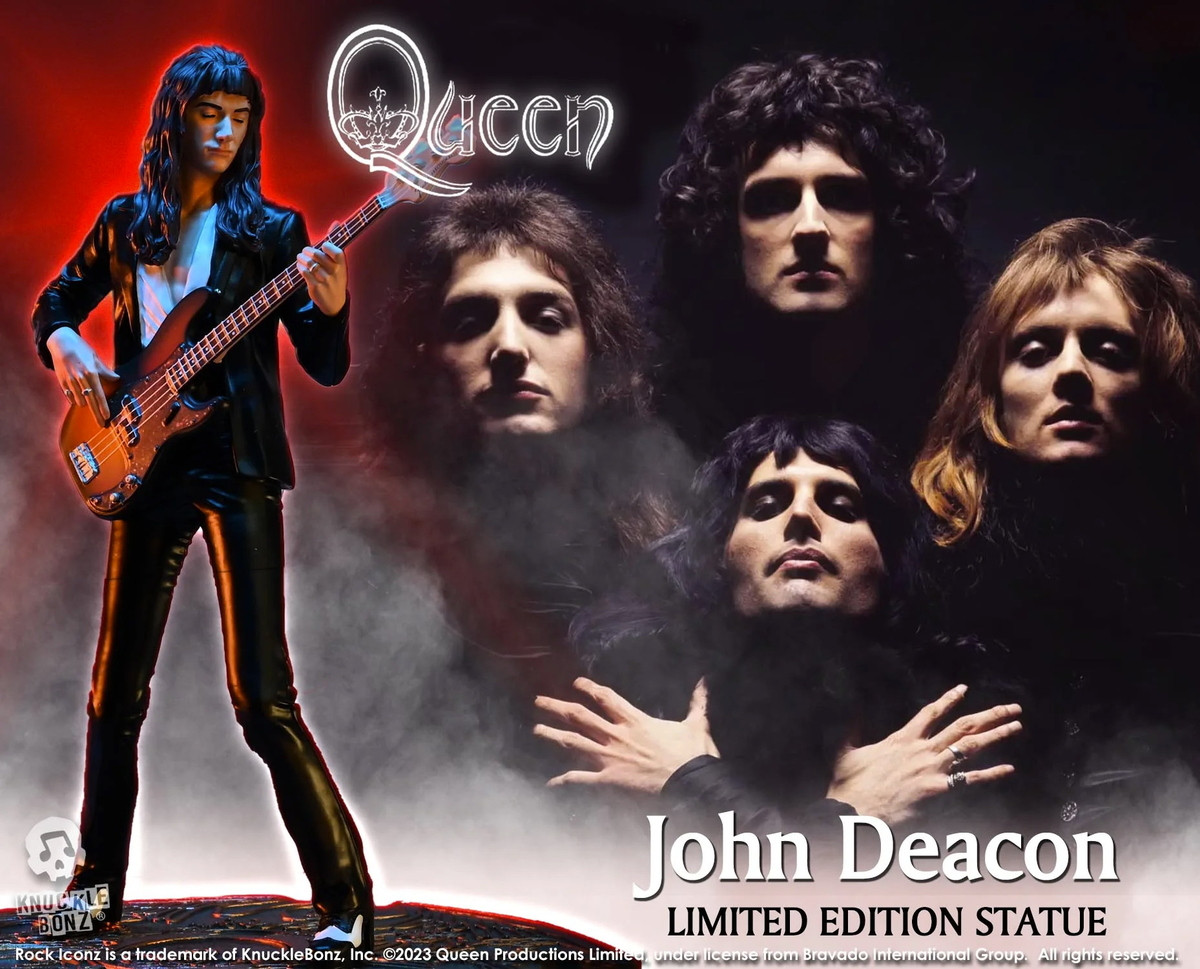 figurka Queen - Rock Iconz - John Deacon II (Sheer Heart Attack Era)