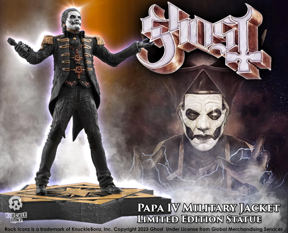 figurka Ghost - Rock Iconz - Papa Emeritus IV - (Military Jacket)