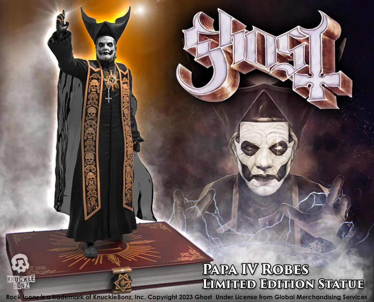 figurka Ghost - Rock Iconz - Papa Emeritus IV (Black Robes)