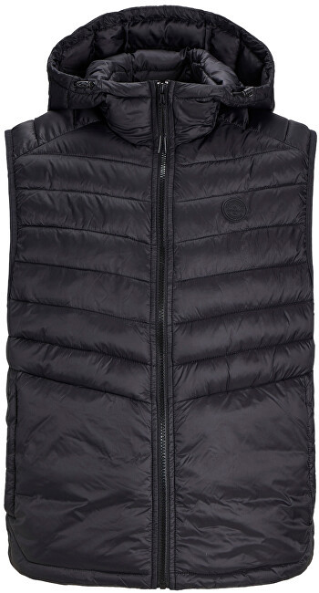 Jack&Jones Pánská vesta JJESPRINT 12258452 Black S