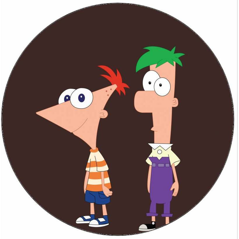 Jedlý papír Phineas and Ferb 19,5 cm - Pictu Hap