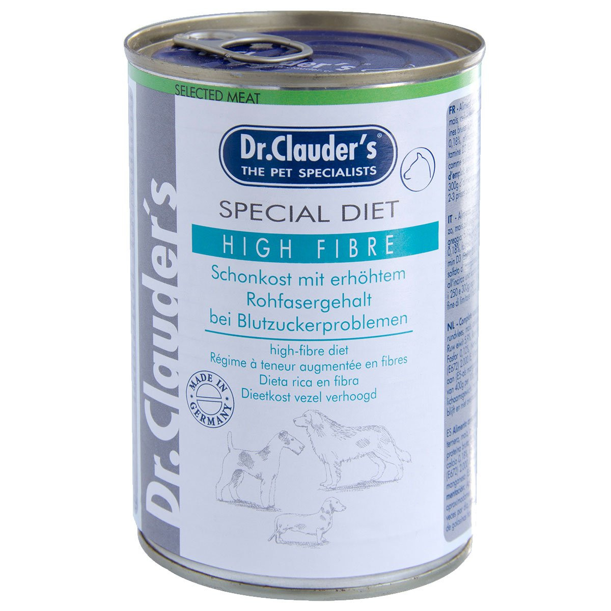 Dr. Clauder's – Special Diet High Fibre-Protein, 6 x 400 g 6x400 g