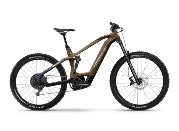 Haibike AllMtn CF 8 celoodpružené elektrokolo Choco/Midnight vel. M