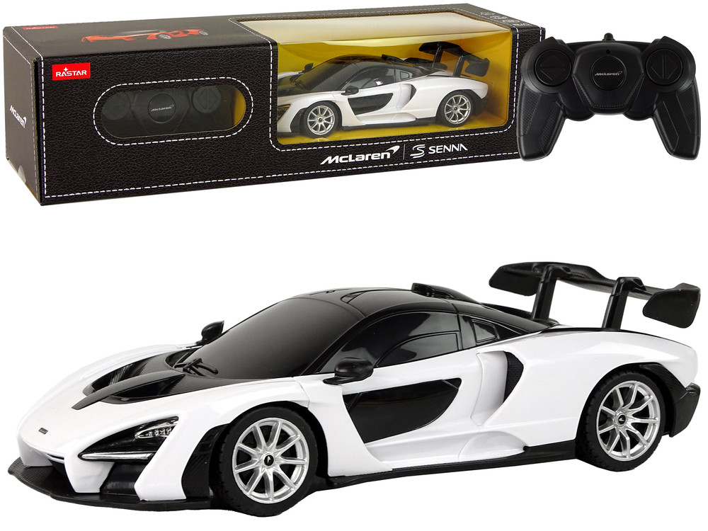 Mamido RASTAR Auto na dálkové ovládání RC McLaren 1:24 Rastar bílé