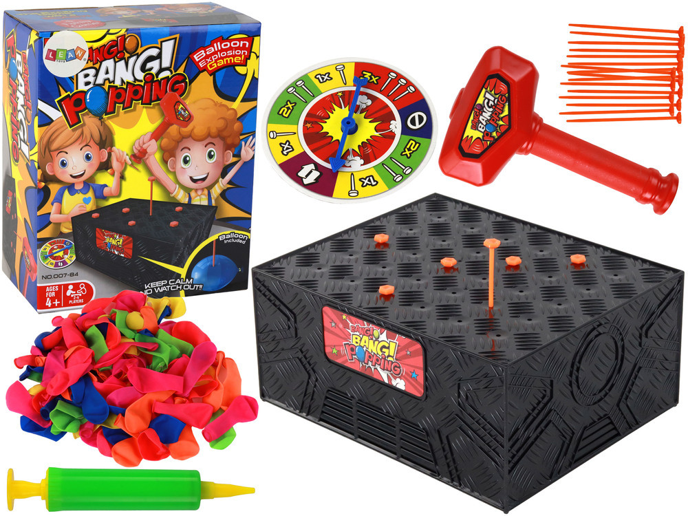 mamido Rodinná zručnostní hra Praskni balón kladivem a hřebíky